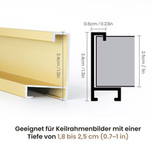 Laden Sie das Bild in den Galerie-Viewer, Keilrahmen aus Aluminium 50x65 cm - Schwarz