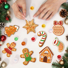 Laden Sie das Bild in den Galerie-Viewer, Malen nach Zahlen Weihnachtsdekoration – Zuckerstange und Weihnachtsplätzchen