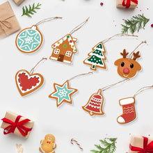 Laden Sie das Bild in den Galerie-Viewer, Malen nach Zahlen Weihnachtsdekoration – Herz, Stern, Strumpf und Rentier Figured'Art