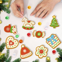 Laden Sie das Bild in den Galerie-Viewer, Malen nach Zahlen Weihnachtsdekoration – Hut, Handschuhe, Weihnachtsbaum und Pferd