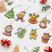 Laden Sie das Bild in den Galerie-Viewer, Malen nach Zahlen Weihnachtsdekoration - Kit Stechpalmenkranz Figured'Art