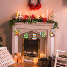 Laden Sie das Bild in den Galerie-Viewer, Malen nach Zahlen Weihnachtsdekoration - Kit Stechpalmenkranz