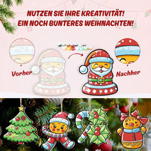Laden Sie das Bild in den Galerie-Viewer, Malen nach Zahlen Weihnachtsdekoration - Kit Stechpalmenkranz