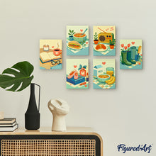 Laden Sie das Bild in den Galerie-Viewer, Mini Malen nach Zahlen 15x20 cm (6 Stück) - Kleine Freuden