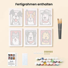Laden Sie das Bild in den Galerie-Viewer, Mini Malen nach Zahlen 15x20 cm (6 Stück) - Bandana Freunde 1