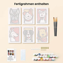 Laden Sie das Bild in den Galerie-Viewer, Mini Malen nach Zahlen 15x20 cm (6 Stück) - Bandana Freunde 2