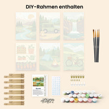 Laden Sie das Bild in den Galerie-Viewer, Mini Malen nach Zahlen 15x20 cm (6 Stück) - Naturflucht