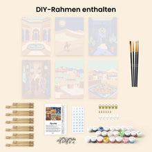 Laden Sie das Bild in den Galerie-Viewer, Mini Malen nach Zahlen 15x20 cm (6 Stück) - Arabische Nächte Szenen