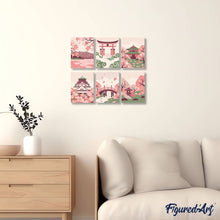 Laden Sie das Bild in den Galerie-Viewer, Mini Malen nach Zahlen 15x20 cm (6 Stück) - Geist Japans