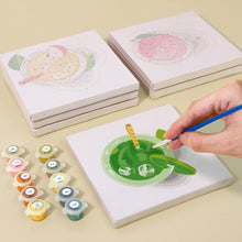 Laden Sie das Bild in den Galerie-Viewer, Mini Malen nach Zahlen 15x15cm (6 Stück) - Bunte Erfrischungsgetränke