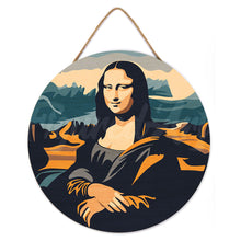 Laden Sie das Bild in den Galerie-Viewer, Malen nach Zahlen auf Holzscheibe - Mona Lisa