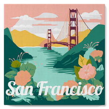 Laden Sie das Bild in den Galerie-Viewer, Mini Malen nach Zahlen mit Rahmen - Reiseplakat San Francisco