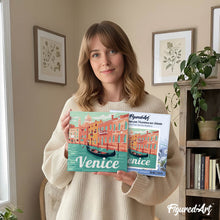 Laden Sie das Bild in den Galerie-Viewer, Mini Malen nach Zahlen mit Rahmen - Reiseplakat Venedig