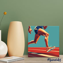 Laden Sie das Bild in den Galerie-Viewer, Mini Malen nach Zahlen mit Rahmen - Sportposter Athletik