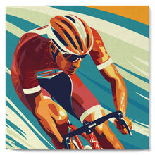Laden Sie das Bild in den Galerie-Viewer, Mini Malen nach Zahlen mit Rahmen - Sportposter Radfahren