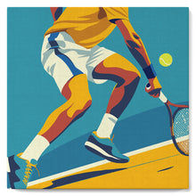 Laden Sie das Bild in den Galerie-Viewer, Mini Malen nach Zahlen mit Rahmen - Sportposter Tennis