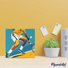 Laden Sie das Bild in den Galerie-Viewer, Mini Malen nach Zahlen mit Rahmen - Sportposter Tennis