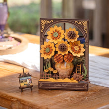 Laden Sie das Bild in den Galerie-Viewer, 3D Puzzle - Goldene Sonnenblume