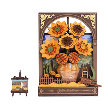 Laden Sie das Bild in den Galerie-Viewer, 3D Puzzle - Goldene Sonnenblume