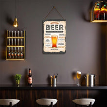 Laden Sie das Bild in den Galerie-Viewer, Malen nach Zahlen Metallposter - Bier rund um die Welt