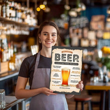 Laden Sie das Bild in den Galerie-Viewer, Malen nach Zahlen Metallposter - Bier rund um die Welt