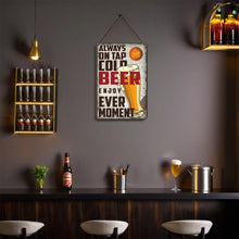 Laden Sie das Bild in den Galerie-Viewer, Malen nach Zahlen Metallposter - Kaltes Bier Vintage-Glas