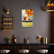 Laden Sie das Bild in den Galerie-Viewer, Malen nach Zahlen Metallposter - Ricard Aperitif Anis Grau