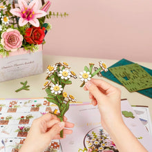 Laden Sie das Bild in den Galerie-Viewer, 3D Puzzle - Blumenkorb aus Holz