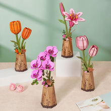 Laden Sie das Bild in den Galerie-Viewer, 3D Puzzle - Rosa Tulpe