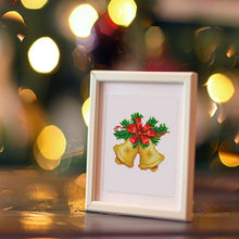 Laden Sie das Bild in den Galerie-Viewer, Mini Diamond Painting 15x20 cm (2 Stück) - Weihnachtsglocken und Sträuße