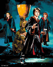 Laden Sie das Bild in den Galerie-Viewer, Malen nach Zahlen Figured'Art – Harry Potter - Das Trio und der Feuerkelch
