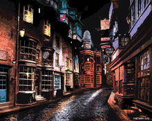 Laden Sie das Bild in den Galerie-Viewer, Malen nach Zahlen Figured'Art – Harry Potter - Winkelgasse