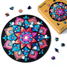 Laden Sie das Bild in den Galerie-Viewer, Holzpuzzle Erwachsene - Kaleidoskop-Mandala