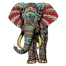 Laden Sie das Bild in den Galerie-Viewer, 2D Holzpuzzle – Afrikanischer Elefant