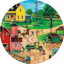 Laden Sie das Bild in den Galerie-Viewer, 2D Holzpuzzle – Buntes Dorf