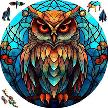 Laden Sie das Bild in den Galerie-Viewer, 2D Holzpuzzle – Brauner Eule