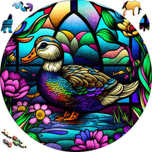 Laden Sie das Bild in den Galerie-Viewer, 2D Holzpuzzle – Bunter Ente