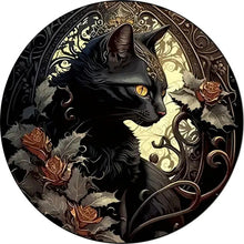 Laden Sie das Bild in den Galerie-Viewer, 2D Holzpuzzle – Gotische Katze