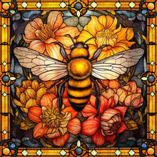 Laden Sie das Bild in den Galerie-Viewer, 2D Holzpuzzle – Biene auf Blumen