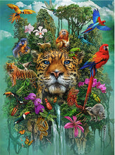 Laden Sie das Bild in den Galerie-Viewer, 2D Holzpuzzle – Dschungel Leopard