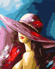 Laden Sie das Bild in den Galerie-Viewer, Attraktive Frau im Hut | Figured'Art