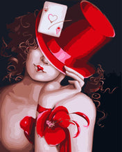 Laden Sie das Bild in den Galerie-Viewer, Roter Hut und sexy Frau | Figured'Art