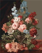 Laden Sie das Bild in den Galerie-Viewer, Malen nach Zahlen für Erwachsene | Großer Blumenbouquet | Figured'Art
