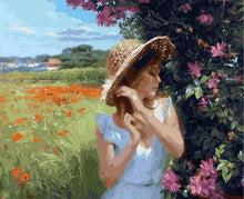 Laden Sie das Bild in den Galerie-Viewer, Malen nach Zahlen für Erwachsene | Mädchen auf dem Feld | Figured'Art