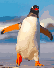 Laden Sie das Bild in den Galerie-Viewer, Malen nach Zahlen für Erwachsene | Ein Pinguin | Figured'Art