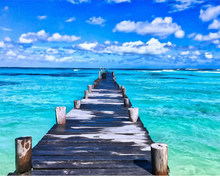 Laden Sie das Bild in den Galerie-Viewer, Malen nach Zahlen für Erwachsene | Dock auf ruhigem Meer | Figured'Art