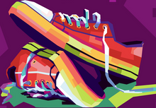 Laden Sie das Bild in den Galerie-Viewer, Malen nach Zahlen für Erwachsene | Converse Schuhe | Figured'Art