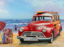 Laden Sie das Bild in den Galerie-Viewer, Malen nach Zahlen für Erwachsene | Auto am Strand | Figured'Art