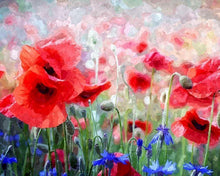 Laden Sie das Bild in den Galerie-Viewer, Malen nach Zahlen für Erwachsene | Mohnblumen 2 | Figured'Art