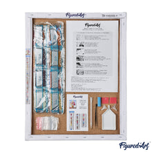 Laden Sie das Bild in den Galerie-Viewer, Diamond Painting – Giraffe Farbenfroh Abstrakt – 40 x 50 cm auf Keilrahmen gespannt